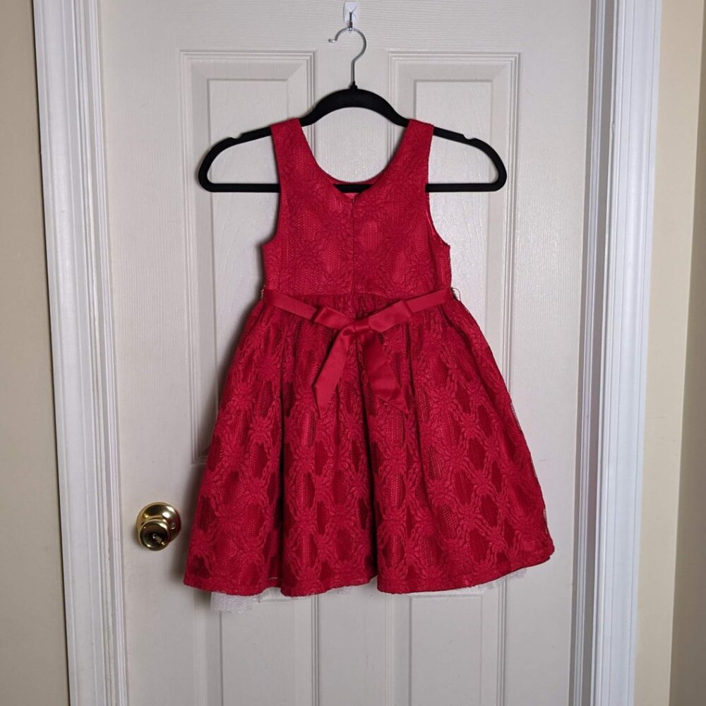 American Princess Sz 6x/7 Flower Girl Party Dress | Classic Elegant Lace Dress - Picture 4 of 8